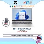 HP 14-EM0305AU (E16A0PA) Laptop Ryzen3-7320U/8GB DDR5/512GB/14"FHD