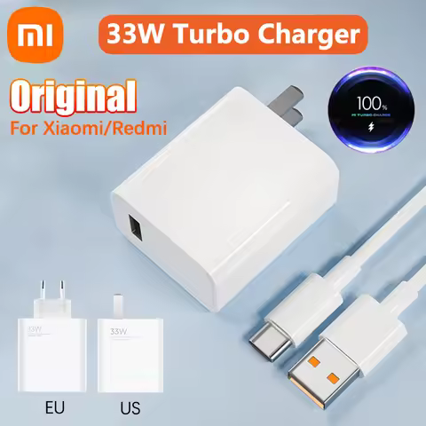33W Xiaomi Fast Charger Original Turbo Charge EU US Phone Cargador For Mi 11 Lite 5G NE 10 Redmi Not