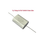 White Capacitor 0.47UF 2000V Pin