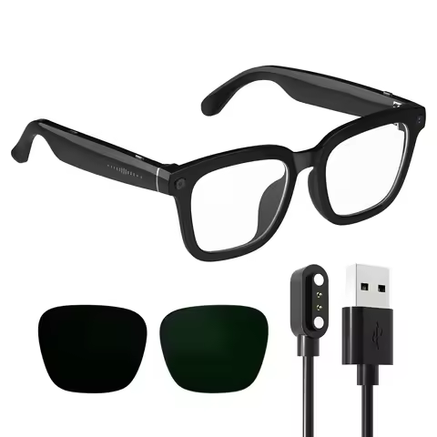 Smart AI Glasses with 8MP HD Camera, 1080P Video, Bluetooth/Wi-Fi, Voice Control & AI Recognition – 