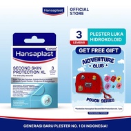 HANSAPLAST Second Skin XL Plaster, Contents 3 Hydrocolloid Plasters - Cures Wounds Faster
