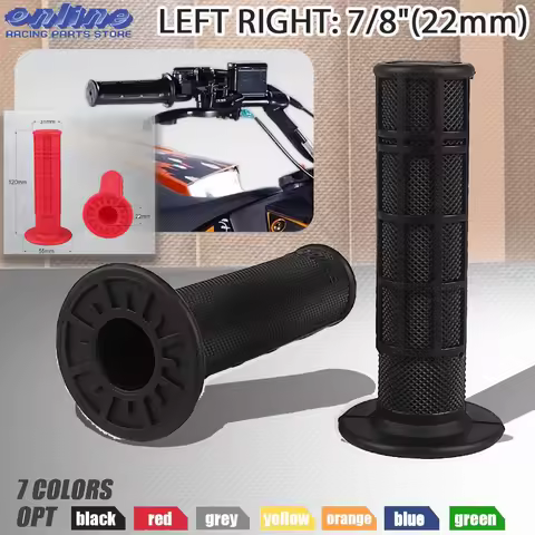 Universal 7/8'' ATV Grips Handlebar Grips Soft Rubber Motorcycle Grip for ATV Polaris Thumb Throttle