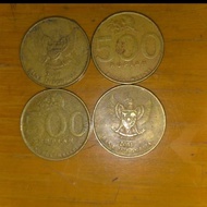 Uang koin kuno Rp500 bunga Melati 1997 - 2003