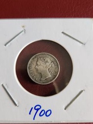 1900年香港五仙銀幣