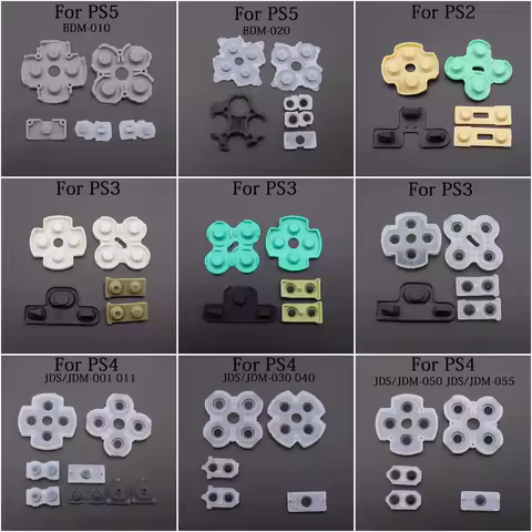 Silicone Conductive Rubber D Pads For PS4 JDS JDM 001 011 030 040 050 for PS2 PS3 PS4 PS5 Controller