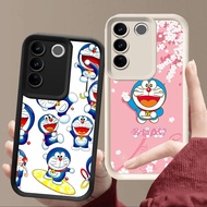 R32 Doraemon Casing for VIVO V29E Y81 Y81s V29 Pro Y100 Black and White