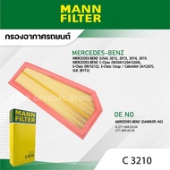 MANN C 3210 Air Filter Benz C180CGI C200CGI C250CGI E200CGI E250CGI E COUPE) SLK (R172) '11-'