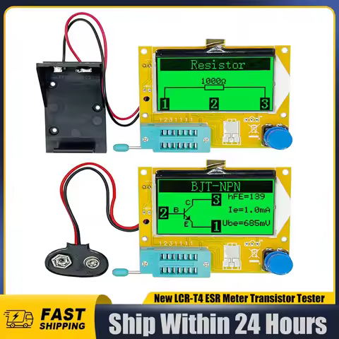 High Quality Brand New LCR-T4 ESR Meter Transistor Tester Diode Triode Capacitance SCR Inductance Te