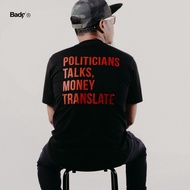 Badger Basic T-shirt POLITICIANS Black - Cotton 24s