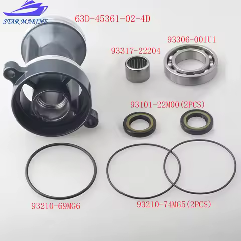 63D-45361 63D-45361-02-4D Cap, Lower Casing Propeller Housing For Yamaha 40HP 50HP F25-F60 Boat Moto