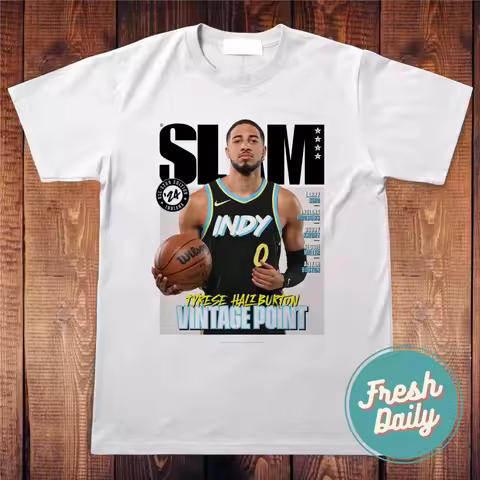 Tyrese Haliburton Slam T Shirt Indiana Tee