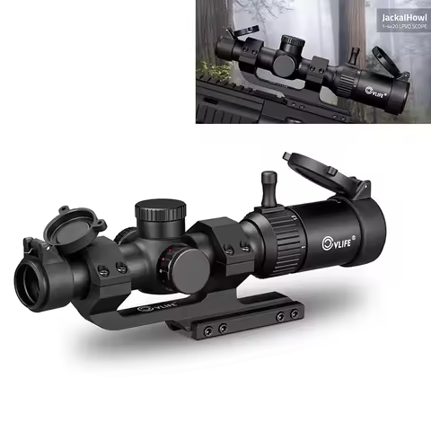 CVLIFE JackalHowl 1-4x20 LPVO Rifle Scope BDC Reticle Scope Compact Riflescope with 1 inch Tube Cant