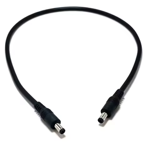 1/5/10PCS DC5521 to DC5521 Cable Cord,18AWG DC5.5m x 2.1mm Male Plug to Male Power Supply Adapter Wi