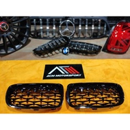BMW F30 DIAMOND GRILL ALL BLACK