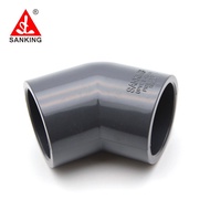 Sanking 63mm PVC 45 Degree Elbow UPVC Plastic Water Supply Joint Pipe Fitting Pipe Connectors Garden