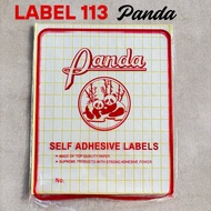 113 panda name label - name sticker - price label