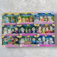 全新日版 森林家族 動物家庭套裝 Sylvanian Families 植毛公仔 雪橇狗 水瀨 狐狸 熊貓 雪豹 聖誕鹿 虎紋貓 白兔 柴犬 山羊 松鼠 黑貓 貴婦狗 貴賓狗