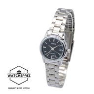 Casio Ladies' Standard Analog Silver Stainless Steel Band Watch LTPV002D-1A LTP-V002D-1A