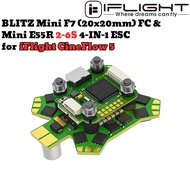 iFlight 20×20mm BLITZ Mini F7 V1.2 Flight Controller & E55R 55A 2-6S 4In1 BLHeli32 ESC for CineFlow 
