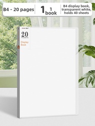 Layered Transparent B4 File Folder 40 Pages