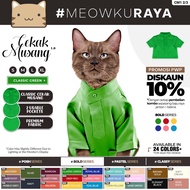 MEOWKURAYA Baju Melayu Kucing Cekak Musang 1.0 (Cat Photoshoot Prop Costume Raya) - BOLD COLOR SERIES 2/3