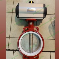 PNEUMATIC ACTUATOR BUTTERFLY VALVE PTFE 3" INCH