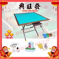 3V Mahjong &amp; Lami Table / Fordable Square Mahjong Table / Meja Judi
