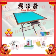 3V Mahjong & Lami Table / Fordable Square Mahjong Table / Meja Judi