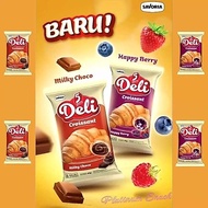 SSG49 5 DAYS DELI CROISSANT RETAIL BREAD KRASAN 45GR MILKY CHOCO HAPPY BERRY FLAVOR