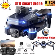 GT8 RC Drone Optical Flow 8K Three Camera Brushless Drone WIFI Electric Charge Display Screen Profes