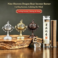 Retro Dragon Incense Burner Brass cone incense burner Cloud Coil Incense incense burner Household an