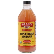 แบรคน้ำส้มสายชูหมักจากแอปเปิ้ล 473มล. [0074305001161] Bragg Apple Cider Vinegar 473ml.