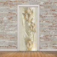 Door Flower Fashion Wall Sticker Refurbishment Easy Entry Door 3d Wardrobe Manufacturer Sticky Decor
