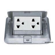 Panasonic ปลั๊กกราวคู่ฝังพื้น พานาโซนิค Pop Up Floor Outlet Duplex DU5993LT9