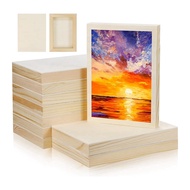 10 Pcs 5.5x7Inch Wood Panel Boards Unfinished Wood Canvas Wooden for Painting Arts Pouring Use with
