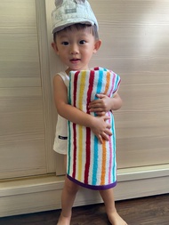 Made In Taiwan * It's So Good Mood Color Strip Bath Towel 70 * 140cm ** Soft Comfortable * Antibacte