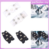 [PerfeclanMY] Crampons Ice Cleats Slip on Footwear Gripper Spike with 5 Steel Spike Grips Snow