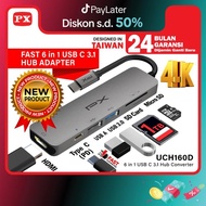 Bps - Usb Hub Converter Type C 3.1 Laptop Hdmi 6 In 1 Px Uch160D