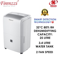 FIRENZZI DEHUMIDIFIER WITH SMART DETECTION TECHNOLOGY 10 LITRE FDX1000/ 25 LITRE FDX2500/ 60 LITRE F
