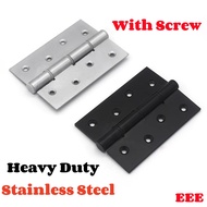 (2PCS)Heavy Duty Door Hinge With Screw Thickened Stainless Steel Bearing Door Bisagra Hinges