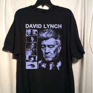 T-shirt kapas dengan reka bentuk poster David Lynch, model S334