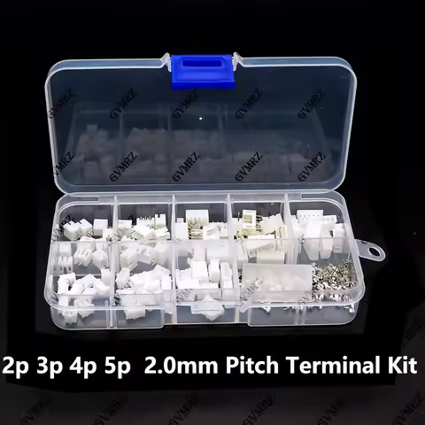 230PCS/lot PH2.0 2p 3p 4p 5p 2.0mm Pitch Terminal Kit Housing Pin Header JST Connector Wire Adaptor 