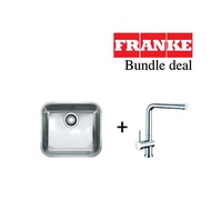 Franke SS304 Single Bowl Kitchen Sink Bundle With Mixer Tap SSX110-45CT series