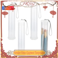 4 Pack Extendable Plastic Paint Brush Case Clear Long Paint Brush Holder Tube Storage Pencil Contain