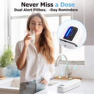 LACP NEW Smart Pill Organizer with Alarm Bluetooth Daily Once A Day Pill Dispenser 7 Day with APP We
