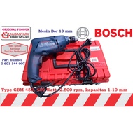 MESIN Bosch drill Machine 10 mm gbm 450 professional tool box packaging, drill gbm 450 bosch old mod