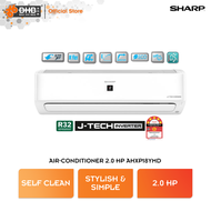 Sharp J-Tech Inverter Air Conditioner 2.0 HP AHXP18YMD Plasmacluster Technology Self-Clean 5 Star Rating Aircond AUX18YMD Penghawa Dingin