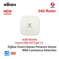 ZigBee Wifi 24G MmWave Radar Human Presence Motion Sensor With Luminosity/Distance Detection 5/110/2