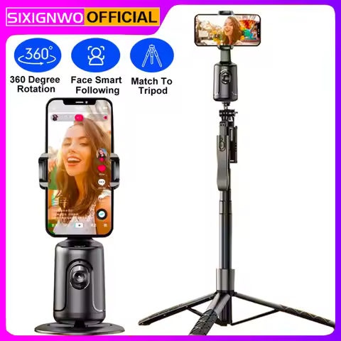 Auto Face Tracking Gimbal Phone Vlog Live Phone selfie stick Smart holder AI Follow-Up video Vlog Li