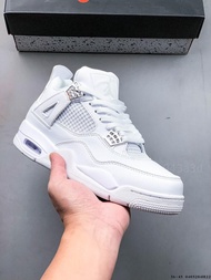 AJ4 純白銀扣中幫籃球鞋 36-45碼現貨